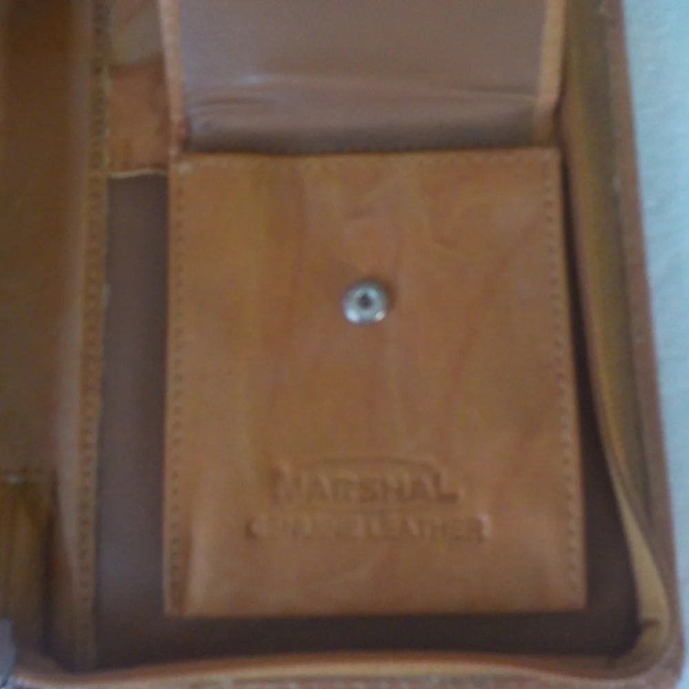 Leather RFID Blocking Travel Wallet - Tan
